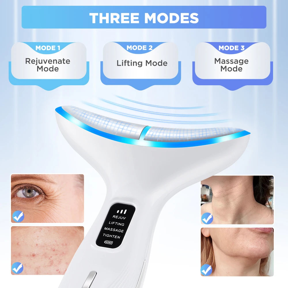 ⚡ GlowTech™ 3-in-1 Neck & Face Lifting Wand