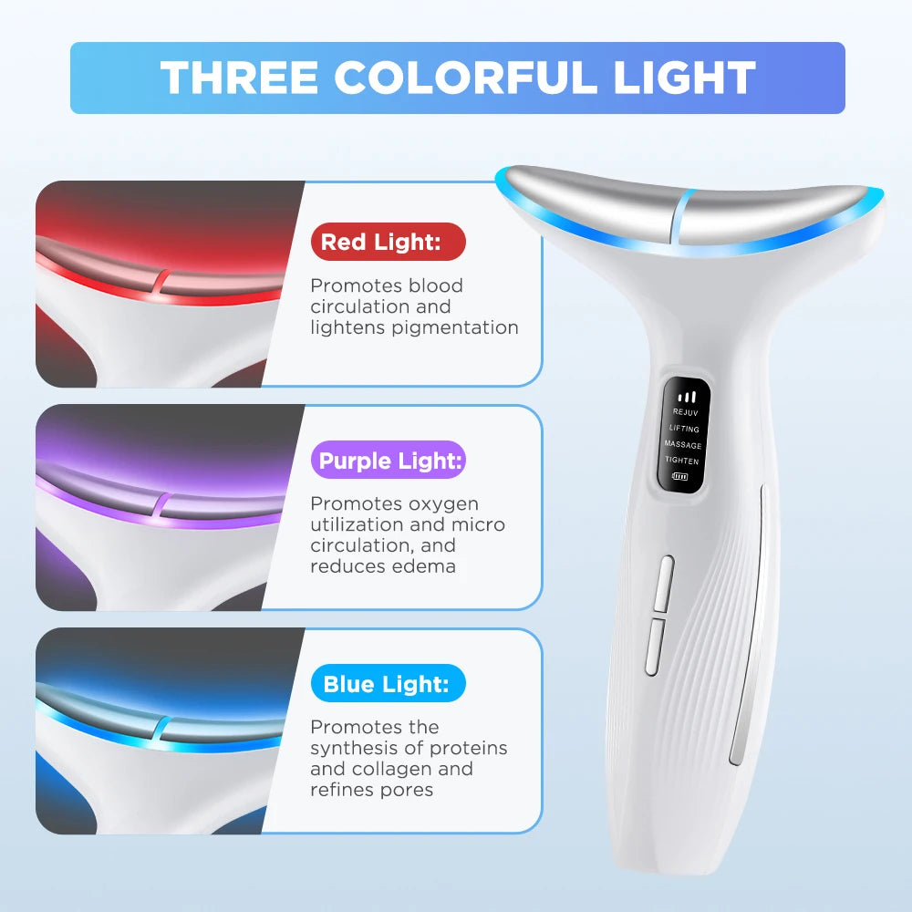 ⚡ GlowTech™ 3-in-1 Neck & Face Lifting Wand